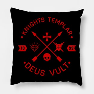 Knight Templar, Ring, Cross  Flag , Sword Gift Pillow