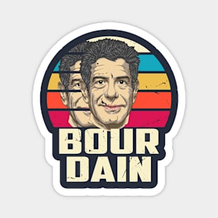 Retro Anthony Bourdain Chef Legend Magnet