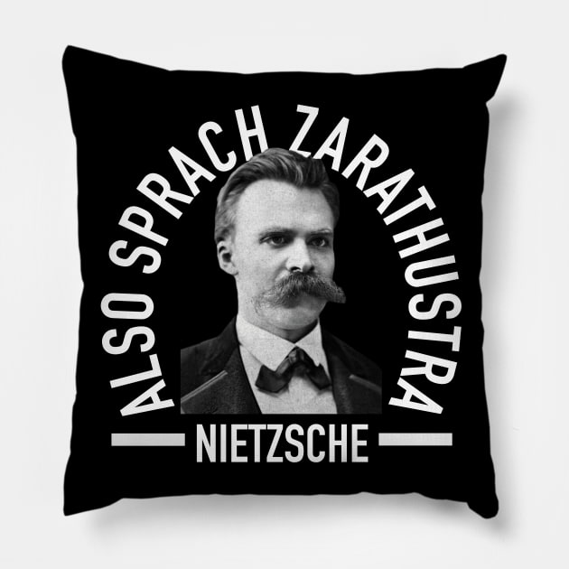 Friedrich Nietzsche - Also Sprach Zarathustra - Philosophy Pillow by isstgeschichte