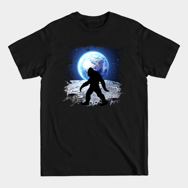 Discover Bigfoot on the moon - Planet Earth - T-Shirt