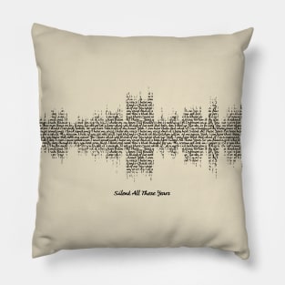 Tori Amos Soundwave art - Silent all these Years Pillow