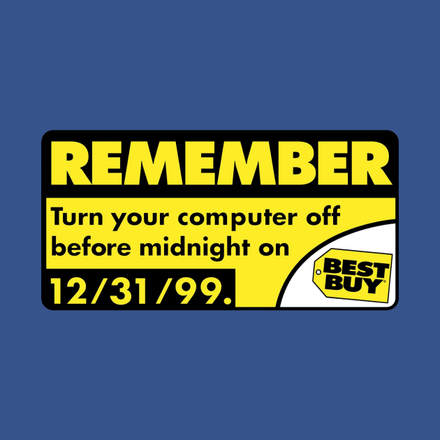 'Remember Turn Your Computer Off Before Midnight' Sticker by Scum & Villainy