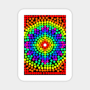 Rainbow Mandala Magnet
