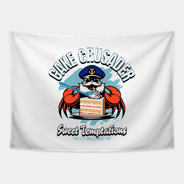 Captain crab Tapestry by Graffik-Peeps