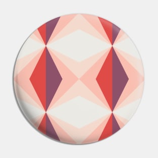 Retro Geometric Diamond Pattern Pin