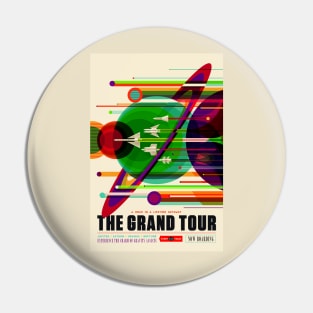 Retro Vintage Nasa Grand Tour Advert Pin