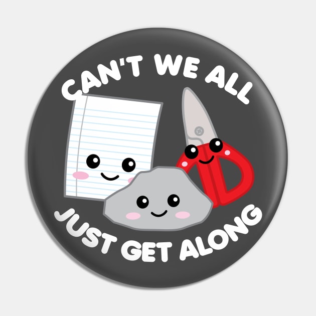 Can't We All Just Get Along Pin by DetourShirts