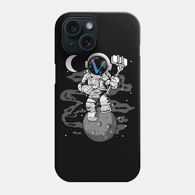 Astronaut Selfie Vechain Crypto VET Coin To The Moon Token Cryptocurrency Wallet Birthday Gift For Men Women Kids Phone Case by Thingking About