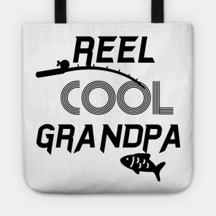 Funny Fishing Shirts for Men - Reel Cool Grandpa T-Shirt Ideas for Grandpa Papa Tote