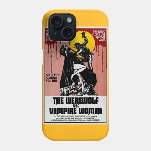 the Werewolf vs Vampire Woman Phone Case