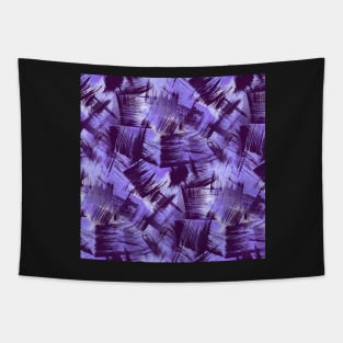 Purple Paint Strokes Tapestry