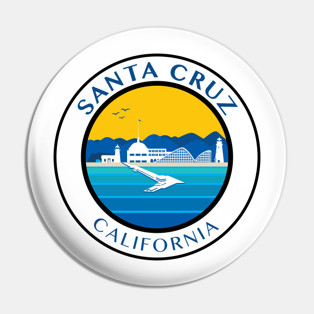 Santa Cruz City Scape California CA Pin by PauHanaDesign