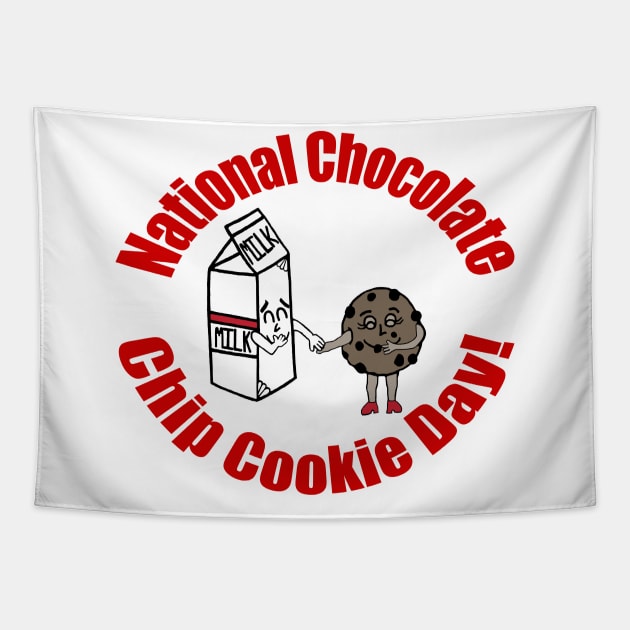 National Chocolate Chip Cookie Day! Tapestry by BlakCircleGirl