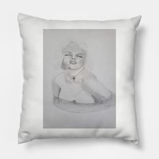 Classic beauty Marilyn by tabitha kremesec Pillow