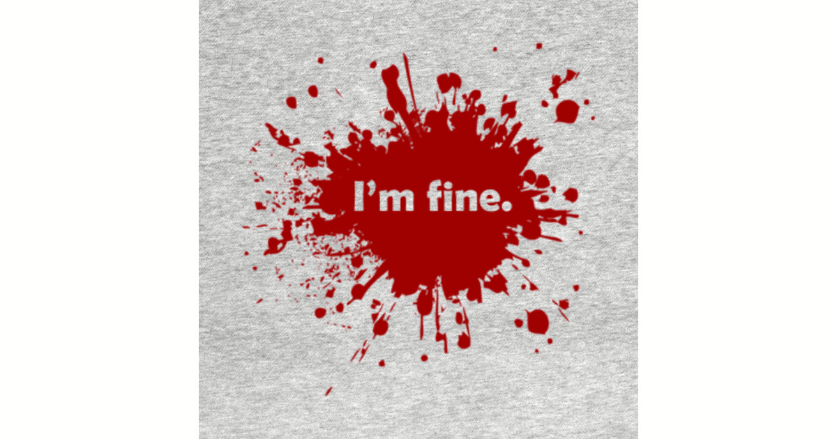 Halloween T-Shirt 'Problem Gelöst' - Blutiges Design Mit V-Ausschnitt