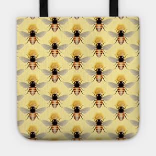 Honey Bees Pattern Tote