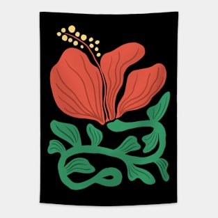 Abstract Hibiscus Tapestry