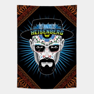 Heisenberg Sugar Skull with Border Tapestry