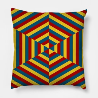 Split Primary Hex Pillow