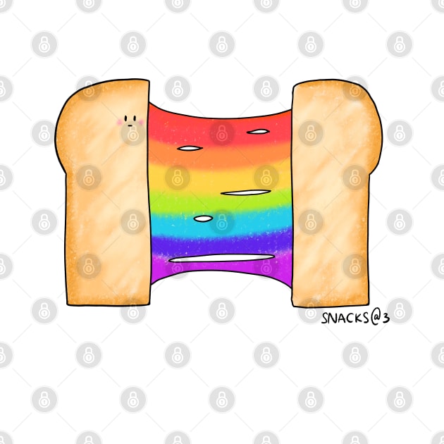 Rainbow Cheese Toast by Snacks At 3