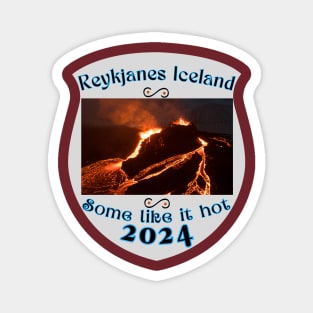 Lava Field REYKJANES ICELAND VOLCANO ERUPTION 2023 2024 ISLAND Magnet