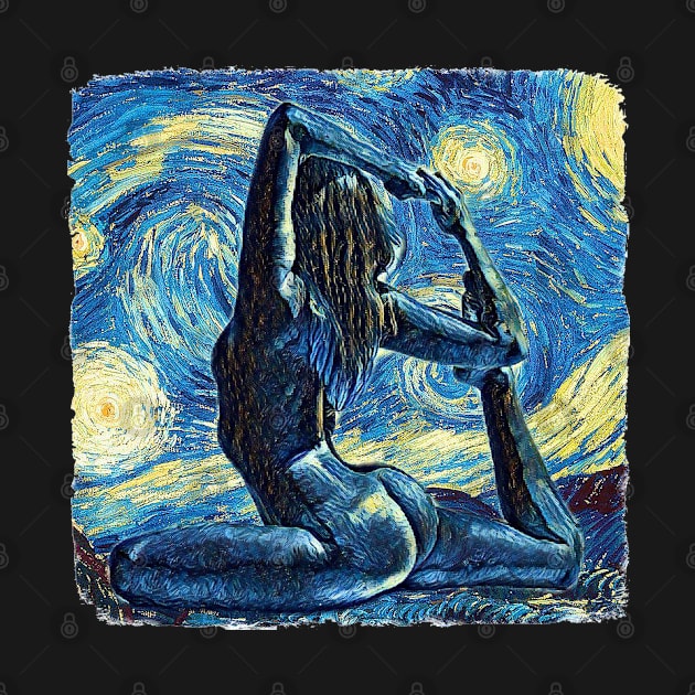 Yoga Van Gogh Style by todos