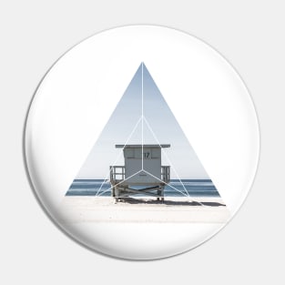 Beach Life Ocean Geometric Photography Pin