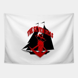 Black and Red Tapestry