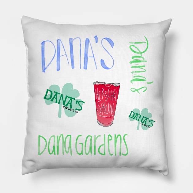 Dana Gardens Sticker Pack Pillow by AlishaMSchil