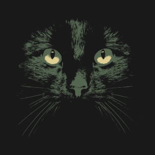 Mysterious Black Cat T-Shirt