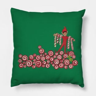 Christmas Candy Elf Pillow