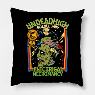 Frankenstein's Undead High Science Fair Electrical Necromancy Pillow