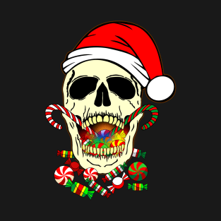 Skull Christmas Santa Claus 3# T-Shirt