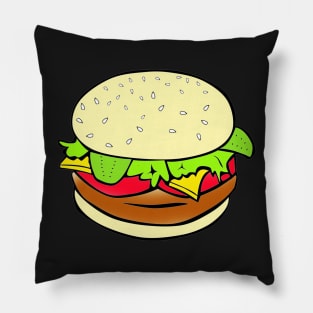 Burger Tee Pillow