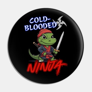 Cute Alligator ninja Pin