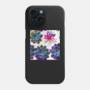 Watercolor succulent pattern Phone Case