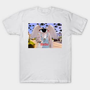 Weirdcore Aesthetic Clothes God on Pastel Cloud T-Shirt - Kingteeshop