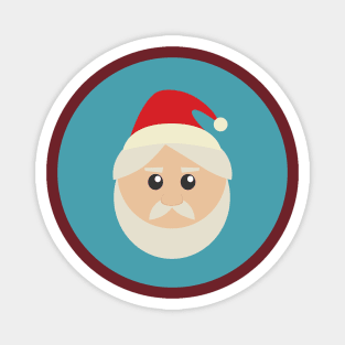 Old Cute Santa Magnet