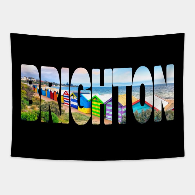 BRIGHTON - Melbourne Victoria Australia Tapestry by TouristMerch