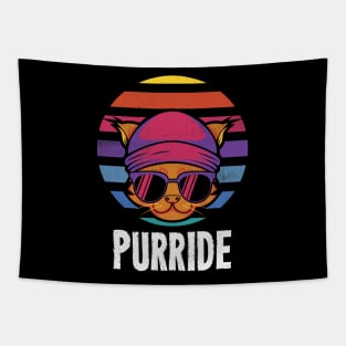 Purride - Retro Vintage Cat Tapestry