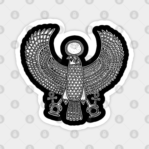 Pharaoh Tutankhamen Falcon Horus Magnet by LaForma
