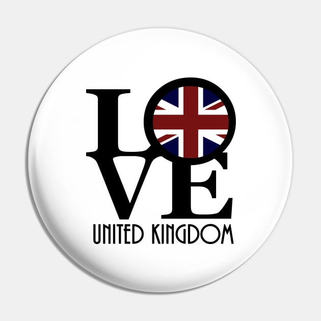 LOVE United Kingdom Pin by UnitedKingdom