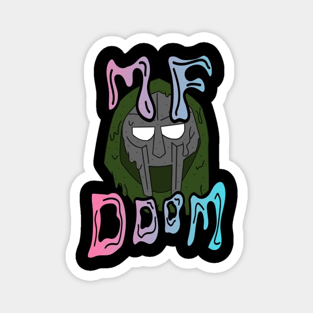 MF Doom-drip Magnet by BarnabisJones