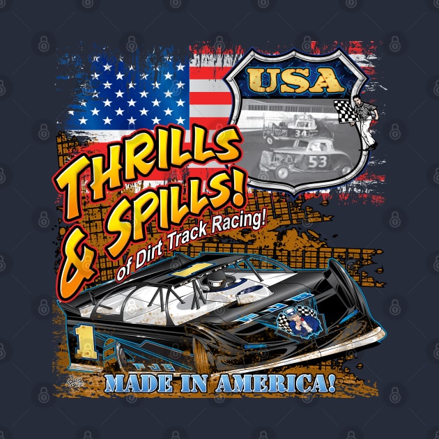 Dirt lt.model racing made in America by Artslave Custom Car Art