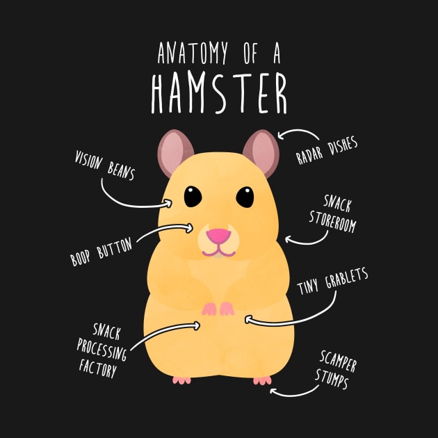 Golden Syrian Hamster Anatomy by Psitta