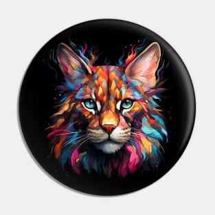 Caracal Rainbow Pin