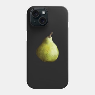 Pear on black Phone Case