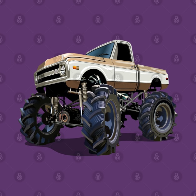 Cartoon monster truck by Mechanik