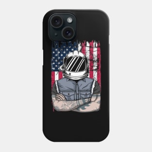 4th of July Astronaut patriotic astronaut American Astronaut moon landing Phone Case