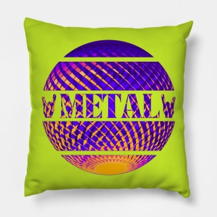 Metal colorful  - Heavy metal Pillow